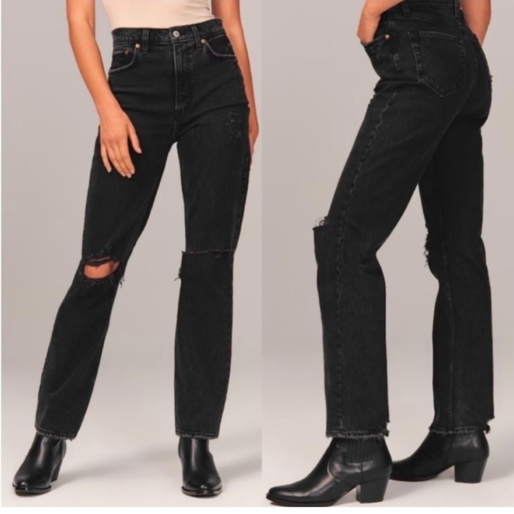 Abercrombie & Fitch The 90’s Straight Ultra High-Rise Jean
